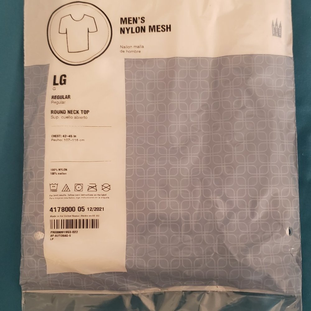 LDS MORMON UNDERWEAR GARMENTS MENS NYLON MESH SIZE LARGE 3 EACH